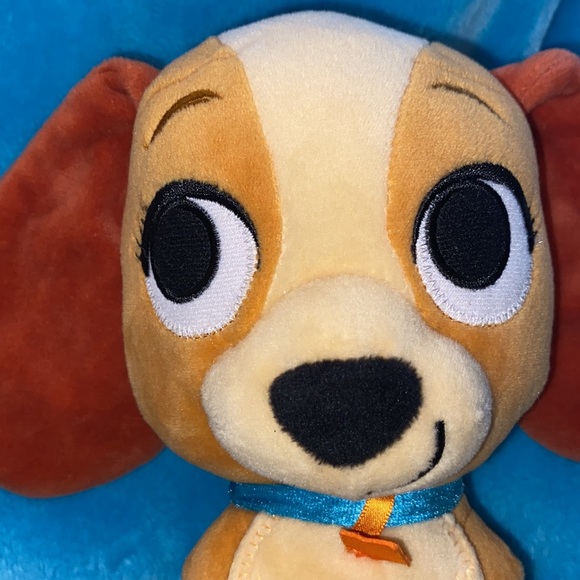 💕 Preloved EUC Disney Store LADY & the tramp plush Furrytale Friend 8" - Picture 2 of 10